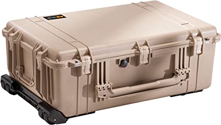 Pelican 1650 Camera Case With Foam, Desert Tan