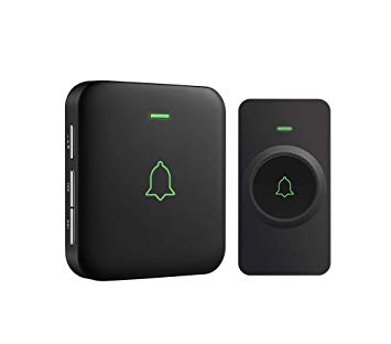 Wireless Doorbell, AVANTEK Mini IP55 Waterpoof Doorbell Chime Operating at 1000 Feet with 52 Melodies, 5 Volume Levels, LED Flash, CB-11