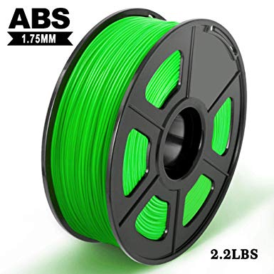 ABS 3D Printer Filament, 1.75mm ABS Filament 1KG Spool, Dimensional Accuracy  /- 0.02mm, Enotepad ABS Filament for Most 3D Printer,Strong ABS Green