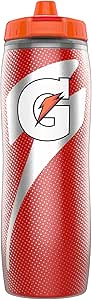 Gatorade Insulated Squeeze Bottle, Red, 30oz