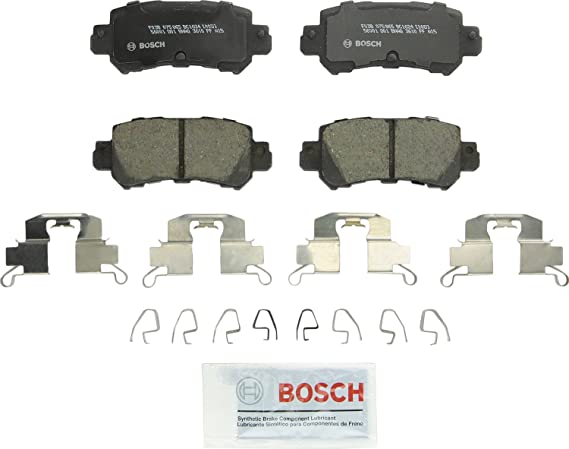 Bosch BC1624 QuietCast Premium Ceramic Disc Brake Pad Set For Mazda: 2016-2017 CX-3, 2013-2017 CX-5; Rear