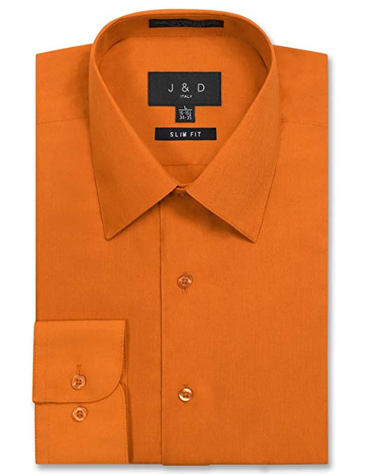 JD Apparel Men's Slim Fit Dress Shirts