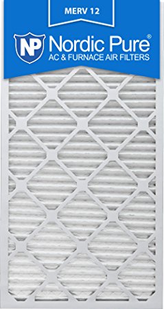 Nordic Pure 18x30x1M12-6 MERV 12 Pleated Air Condition Furnace Filter, Box of 6