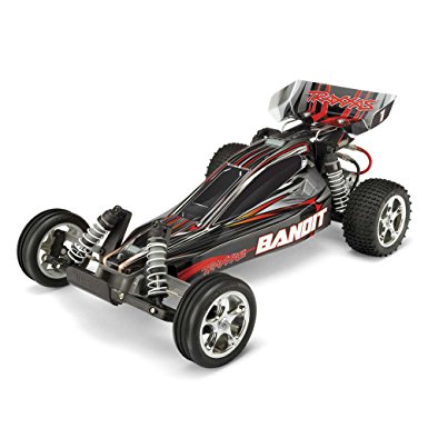 Traxxas Bandit 1/10 Scale Off-Road Buggy with TQ 2.4GHz Radio System, Silver