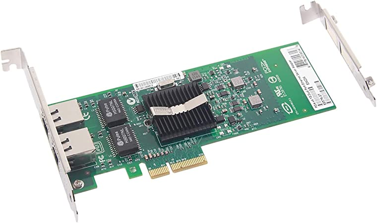 1.25G Gigabit Ethernet Converged Network Adapter (NIC) for Intel 82576 Chip , Dual RJ45 Copper Ports, PCI Express 2.0 X4, Compare to Intel E1G42ET