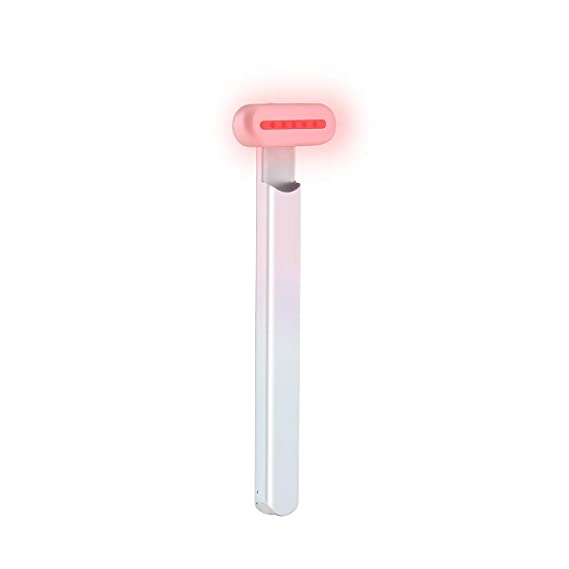 SolaWave Facial Wand – Combines Microcurrents, Red Light Therapy & Warming Facial Massage to Boost Collagen, Improve Hyperpigmentation, Minimize Wrinkles & Fine Lines, Amplify Serums, Ombre