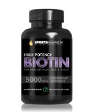 Biotin High Potency 5000mcg Per Veggie Softgel Enhanced with Coconut Oil for better absorption Supports Hair Growth Glowing Skin and Strong Nails 120 Mini-Veggie Softgels Made In USA