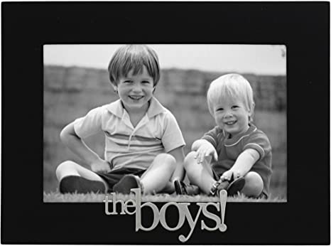 Malden International Designs The Boys! Expressions Picture Frame, 4x6, Black