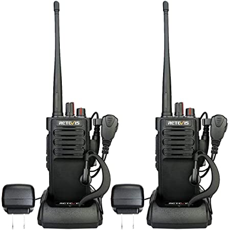 Retevis RT29 Two Way Radios Long Range, High Power 2 Way Radio,3200mAh Rechargeable Adults Walkie Talkies with Earpiece,for Hunting, Field Survival(2 Pack)