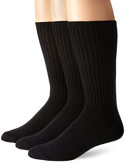 Calvin Klein Men's 3 Pack Cotton Rich Casual Rib Sock