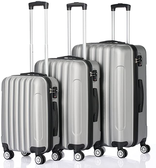 Lovinland 3-in-1 Traveling Storage Suitcase, Luggage Case Set of 3 20'' 24 '' 28''