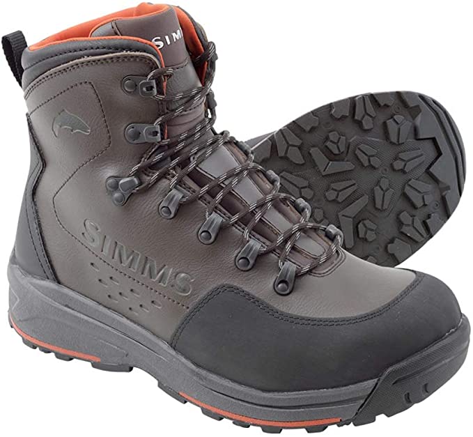 Simms Freestone Wading Boot for Men, Lightweight, Rubber Sole, Waterproof, Durable, Superior Traction