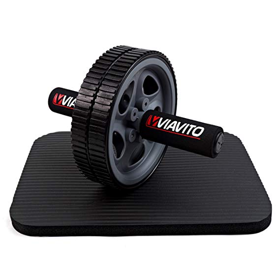 Viavito Ab Exercise Wheel - Black/Grey