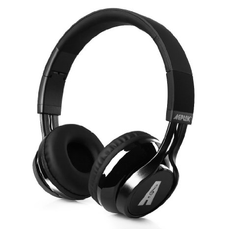 AGPtEK HA0079 Wireless Foldable Bluetooth Noise Cancelling Over Ear Headphones with Microphone with High-fidelity Stereo HD Sound for Smartphones, Tablets and PC