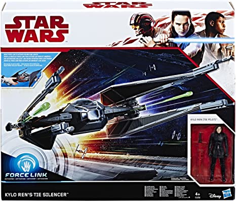 STAR WARS Force Link Kylo Ren's TIE Silencer and Pilot Figure