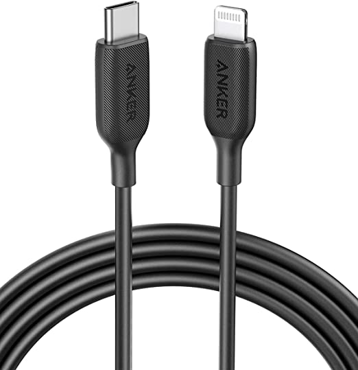 Anker USB C to Lightning Cable (3 ft), Powerline III MFi Certified Fast Charging Lightning Cable for iPhone 11 Pro 11 Pro Max X XS XR Max 8 Airpods Pro, Supports Power Delivery (Black)