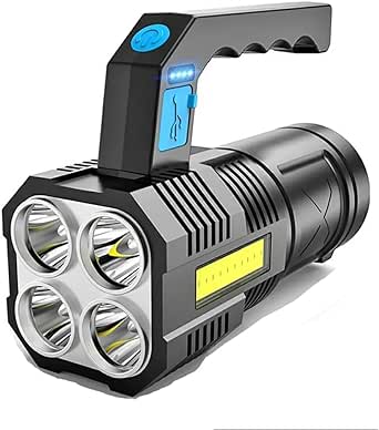 Rechargeable Flashlights, 100000 High Lumens Super Bright Led Tactical Flashlight with 5 Modes