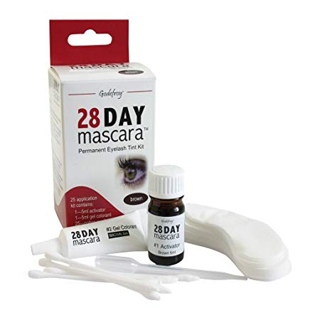 Godefroy 28 Day Mascara Permanent Eyelash Tint Kit, Brown