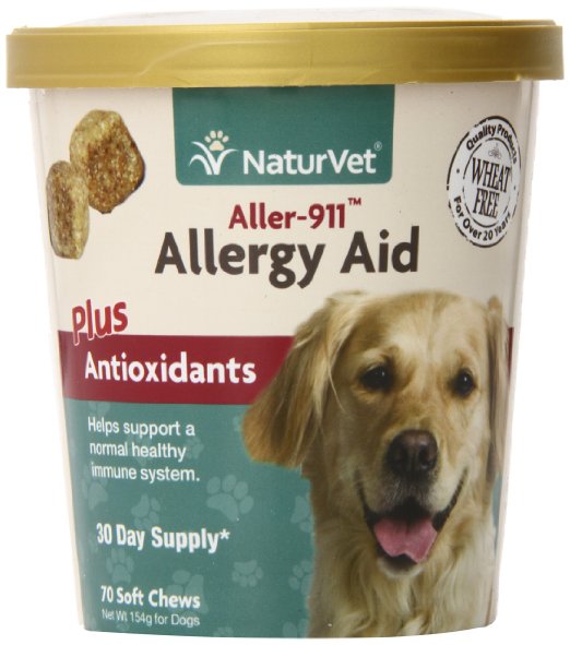 NaturVet 70 Count Aller-911 Allergy Aid Plus Antioxidants Soft Chews