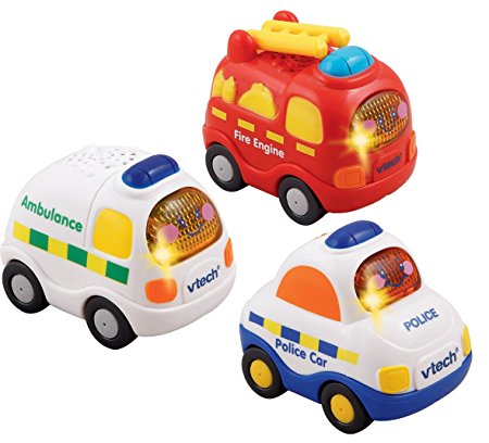 VTech Baby Toot-Toot Drivers Emergency Vehicles - Multi-Coloured, Pack of 3
