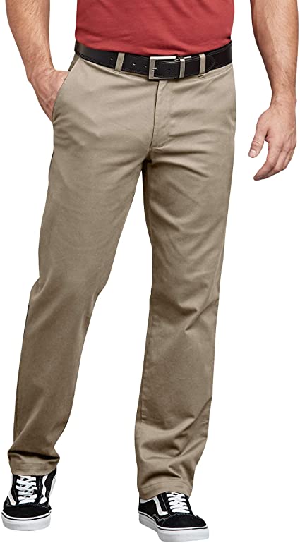 Dickies Mens Flex Active Waist Washed Chino Pant - Slim Taper Fit