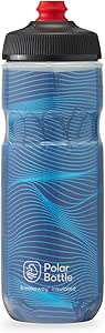 Polar Bottle Breakaway Insulated Water Bottle - BPA Free, Cycling & Sports Squeeze Bottle (Jersey Knit - Night Blue, 20 oz)