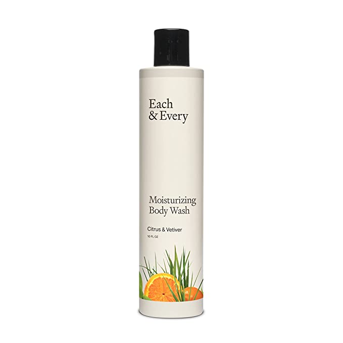 Each & Every Natural, Moisturizing Body Wash | Made with Essential Oils, Vegan & Sustainably Sourced | 10 fl oz (Citrus & Vetiver)