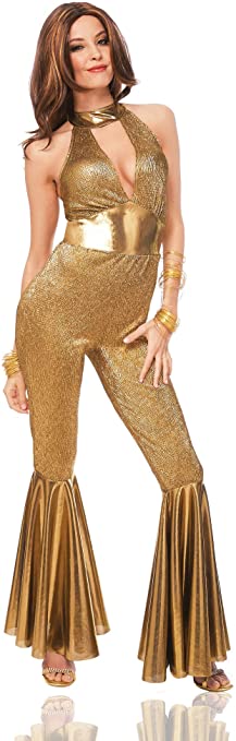 Costume Culture Women's Disco Diva Gold Costume
