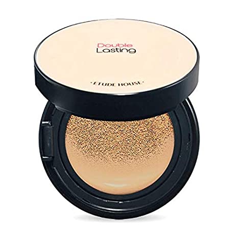 ETUDE HOUSE Double Lasting Cushion #N05 Sand SPF34/PA   | 24 Hours Long-Lasting, Flawless Skin Make-up for a Moisturized, Smooth and Semi-Matte Skin Finish | Korean Makeup