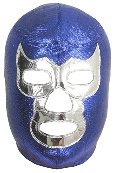 Blue Demon Professional Lucha Libre Mask Adult Luchador Mask Blue