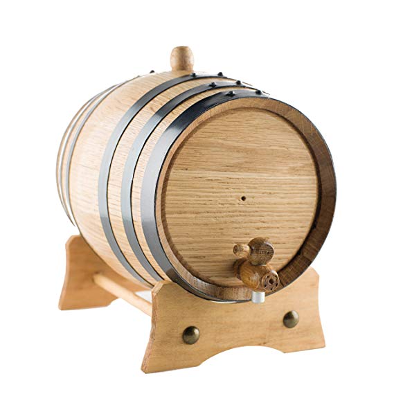 Sofia's Findings 3-Liter American Oak Aging Barrel | Age Your own Tequila, Whiskey, Rum, Bourbon, Wine - 3 Liter or .8 Gallons