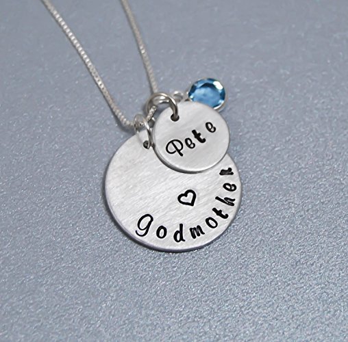 Godmother necklace, Godson, Goddaughter, Gift for Godmother, Godmother pendant