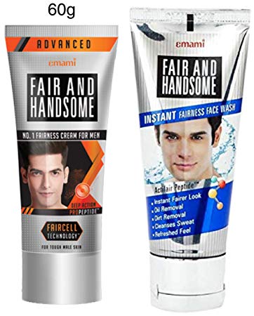 Fair and Handsome Fairness Cream, 60g and Fair and Handsome Instant Fairness Face Wash, 100g