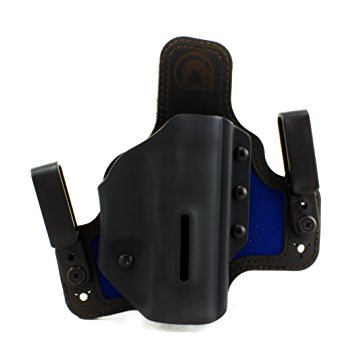 Black Arch Protos-M Dri-Matrix Breathable Backer (Black Shell and Royal Blue Front Mesh) IWB Hybrid Holster with Adjustable Retention and Comfort Curve, Black Arch Holsters (Formerly SHTF Gear)