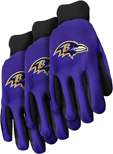 FOCO NFL Colored Palm Utility Work Gloves