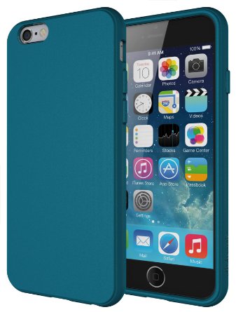 iPhone 6s Case, Diztronic Full Matte Soft Touch Slim-Fit Flexible TPU Case for Apple iPhone 6 & iPhone 6s (4.7") - Teal Blue