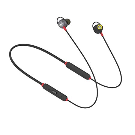 Infinity (JBL) Glide 120 Metal in-Ear Wireless Earphones, with Bluetooth 5.0 and IPX5 Sweatproof (Black and Red)