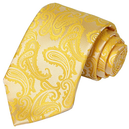 KissTies Mens Necktie Paisley Tie   Gift Box