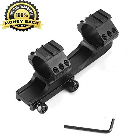 Tworld Outdoors Dual Ring Scope Mount Cantilever for 30mm Picatinny Rail Scopes Nikon Leupold Vortex Burris and Other Optics