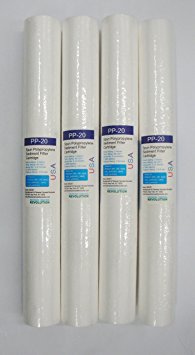 4 pcs 5 Micron 20"x2.5" High Quality Sediment filter cartridges for Whole House Water Filter