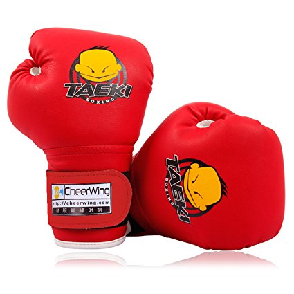 Cheerwing PU Kids Children Cartoon Sparring Dajn Boxing Gloves Training Age 5-10 Years