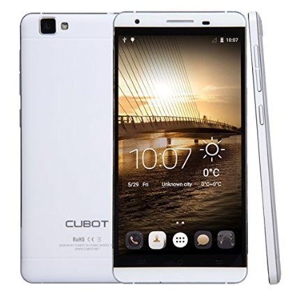 CUBOT X15 4G FDD-LTE 5.5 inch Android 5.1 Smart Phone MT6735 Quad Core 1.3GHz RAM 2GB ROM 16GB 8.0MP  16.0MP (White)