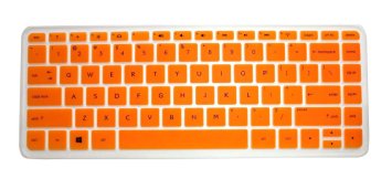 Orange Translucent Ultra thin Soft Silicone Keyboard Protector Skin Cover for HP Split x2 13 13-a*** 13-m*** 13-g*** 13-p*** Pavilion Envy 14-k*** 14-f*** 14-e*** 14-n*** 14-v*** series, such as 13-a010nr 13-a010dx 13-a012dx 13-m110dx 13-m010dx 13-m210dx 13-g110dx 13-g210dx 13z-p100 13-p110nr 13-p120nr 14-k020us 14-k010us 14-k027cl 14t-k100 14-f020us 14-f021nr 14-f027cl 14-e021tx 14-e022tx 14-e023tx 14-e024tx 14-e034tx 14-e035tx 14z-n100 14z-n200 14-v063us(if your "enter" key looks like "7", our skin can't fit) - Retail Packaging