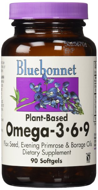 BlueBonnet Plant Based Omega 3-6-9 Softgels 1000 mg 90 Count