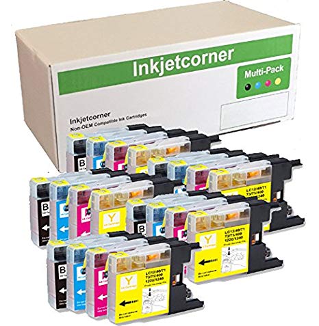 Inkjetcorner 20 Compatible Ink Cartridge Replacement for LC75 LC75XL MFC-J280W MFC-J425W MFC-J430W MFC-J435W MFC-J625DW MFC-J825DW MFC-J835DW (5 Black 5 Cyan 5 Magenta 5 Yellow)