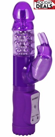 Bombex Deluxe Fantasy Impress 6-speed Waterproof G-spot Rabbit Vibrator - Clitoral Stimulation - Sex Toy for Women 9-inch  Purple