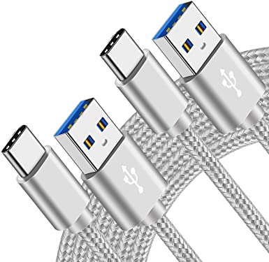 USB Type C Charger Cable 2M 2M for Samsung A52 5G/A12 A03S A21S A31 A41 A42 Galaxy M11 M32 M12,Huawei P20 P30 P40 Lite Pro,Sony Xperia 5 10 1 II III,L4 L3,XZ3 XZ2,3A Fast Charge Cord Charging Lead