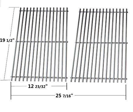GS7528 Stainless Steel Cooking Grates Replacement For Weber Genesis E and S series gas grills Models, Set of 2