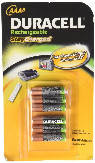 Duracell AAA Rechargeable Batteries (Pack of 6)