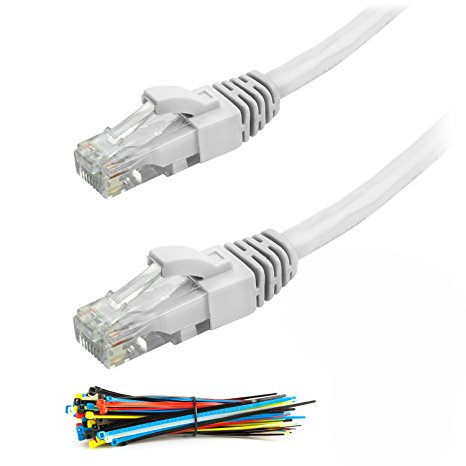 CAT6 Snagless | 300 FT | White | Network Ethernet Patch Cable   Cable Ties